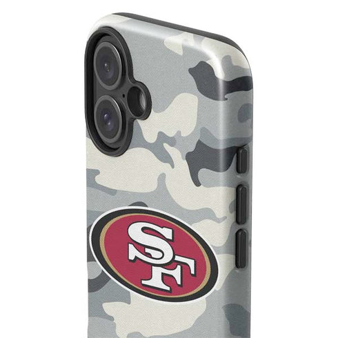 NFL San Francisco 49ers Camo iPhone 16 Impact Case